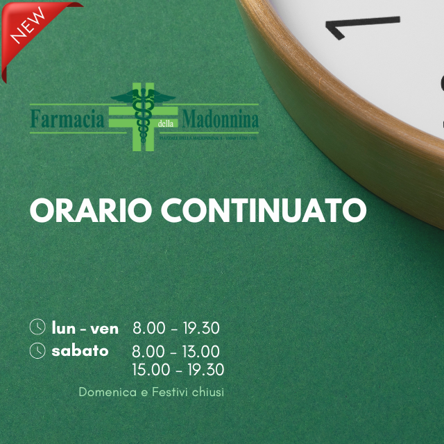 NUOVO ORARIO APERTURA